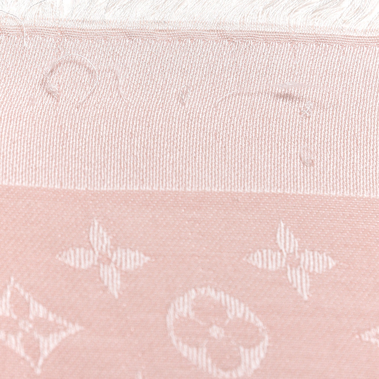 Louis Vuitton Silk Wool Monogram Denim Shawl Rose 6 of 6