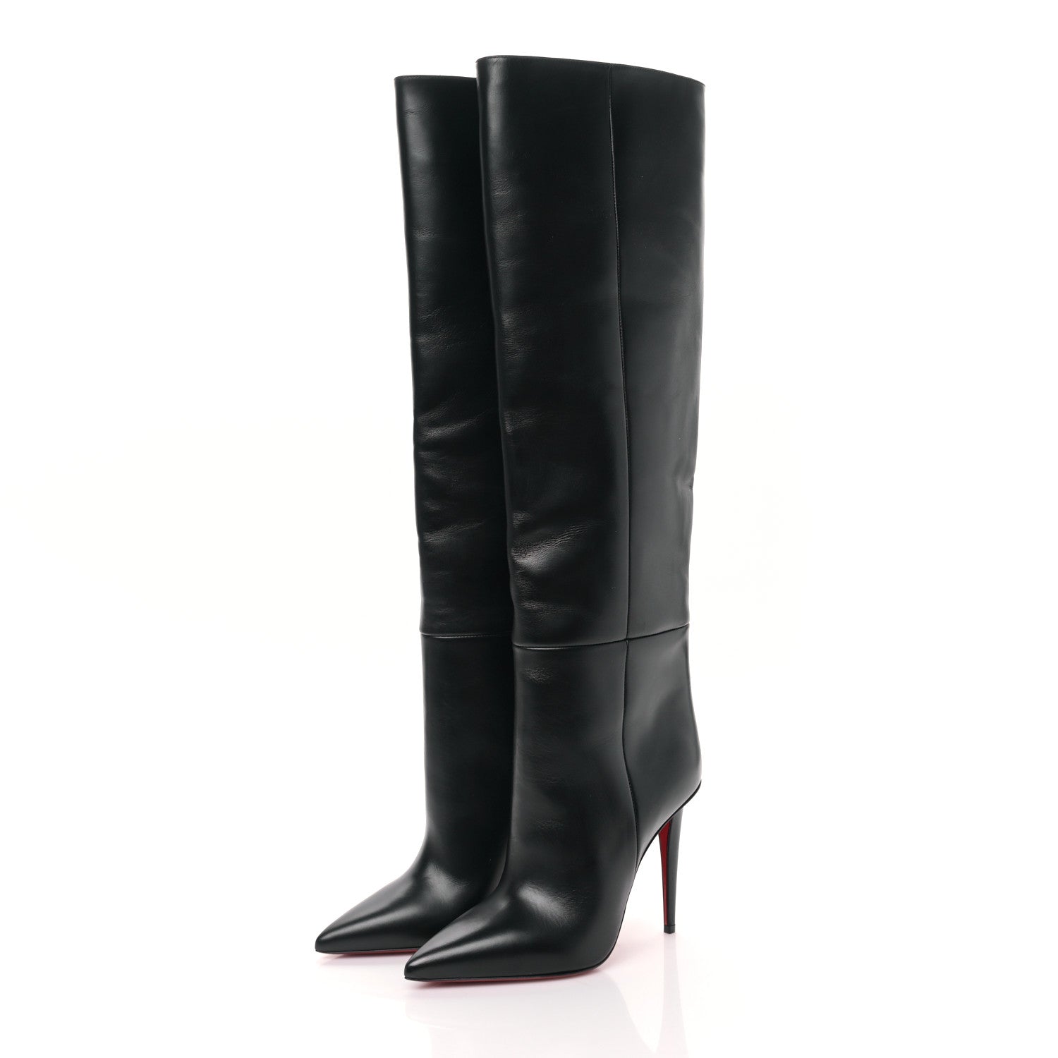 Christian Louboutin Calfskin Astrilarge 95 Knee Boots 39 Black 4 of 6