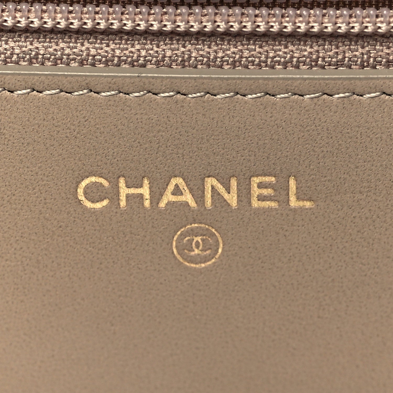 Chanel Metallic Aged Calfskin Reissue Wallet On Chain WOC Gold 6 of 10