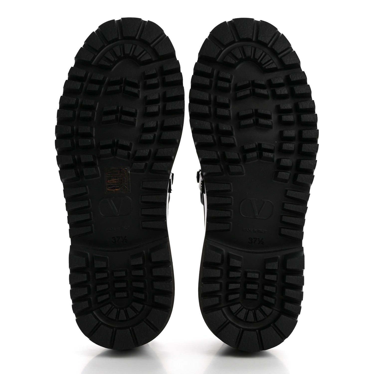 Valentino Garavani Calfskin Vlogo Loafers 37.5 Black 5 of 9