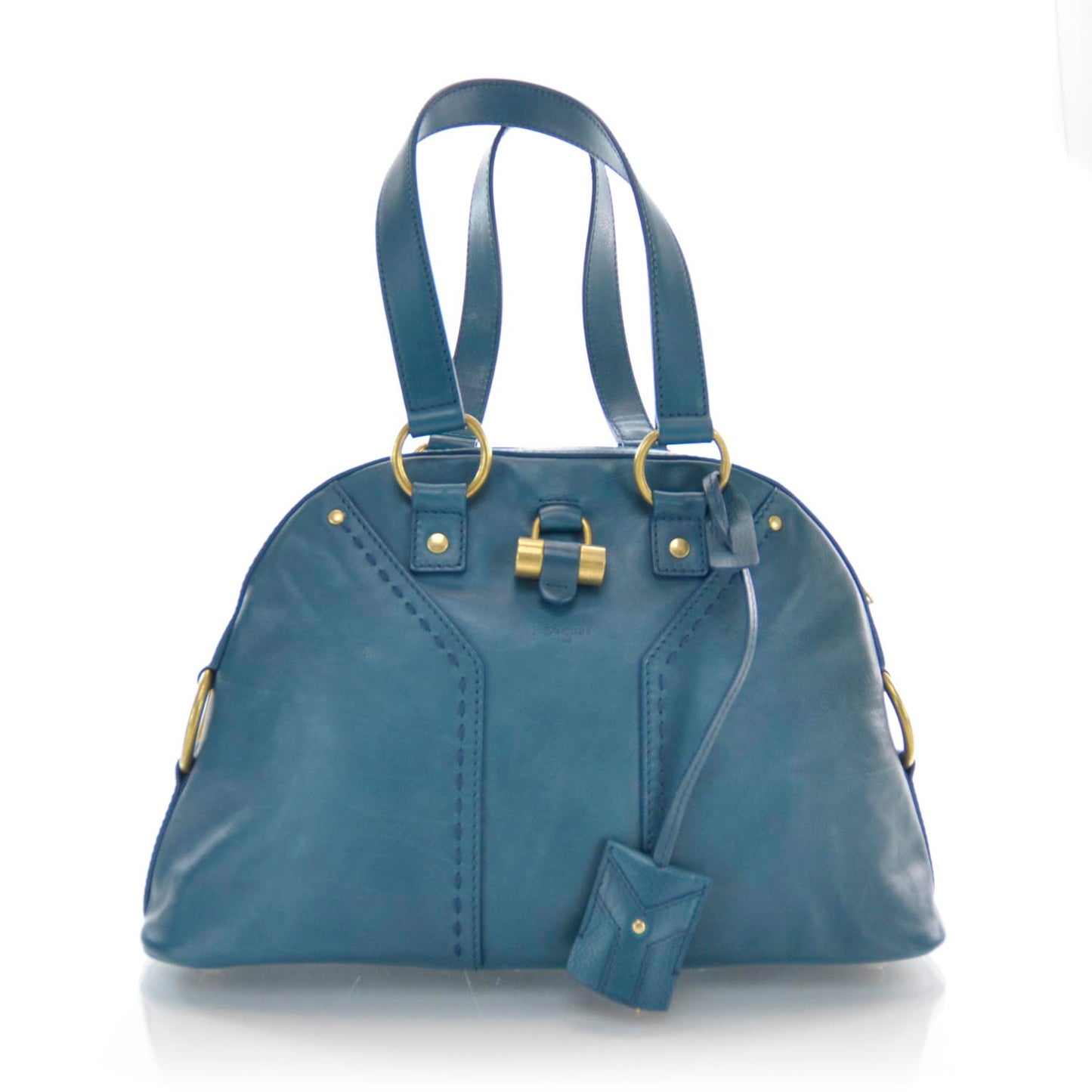 Leather Small Muse Turquoise