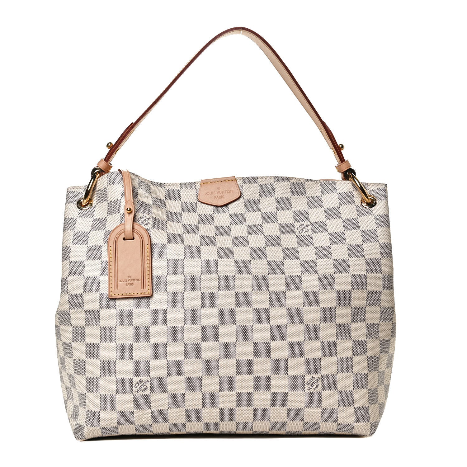 Louis Vuitton Damier Azur Graceful PM Rose Ballerine 1 of 13