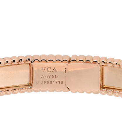 Van Cleef & Arpels 18K Rose Gold Perlee Signature Bangle Bracelet M 3 of 3