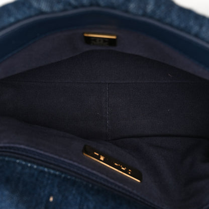 Chanel Denim Quilted Medium Chanel 19 Flap Blue 4 of 10