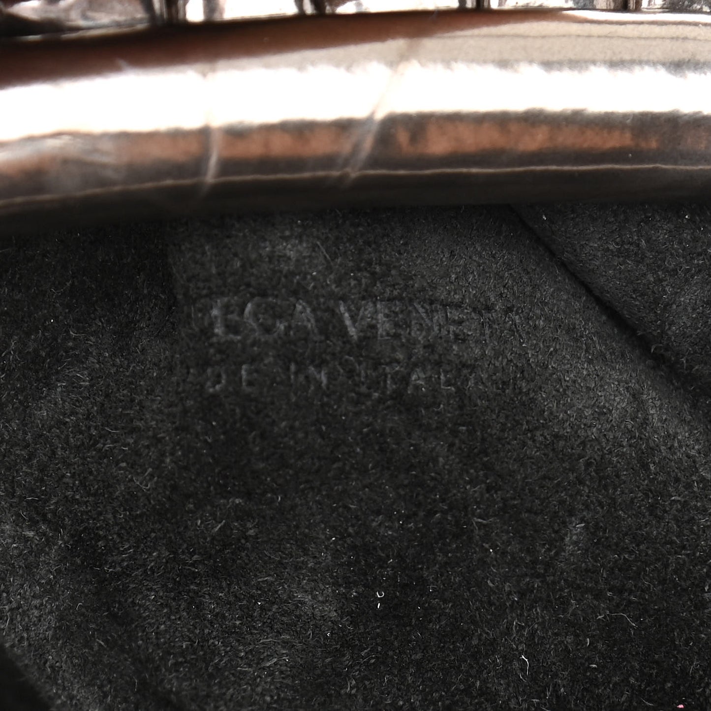 Metallic Crushed Calfskin The Mini Pouch Anchor