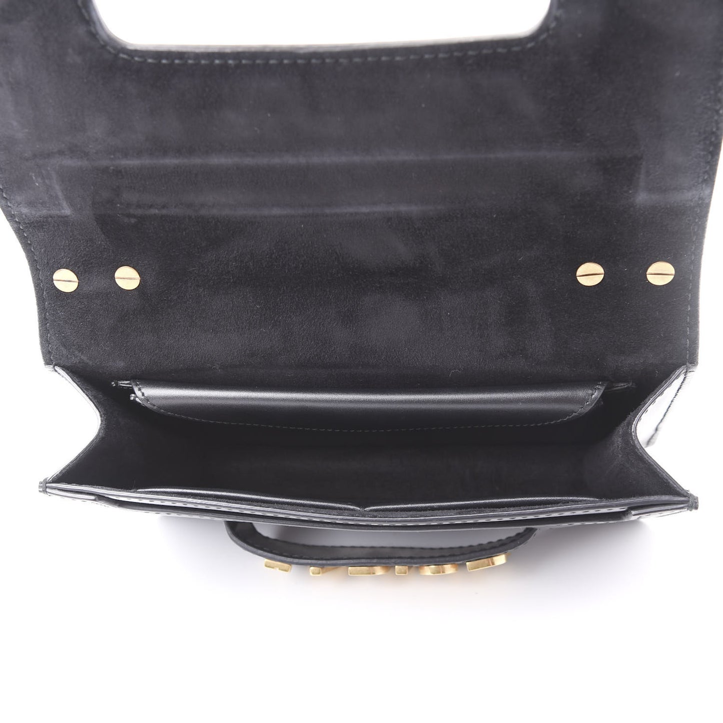 Calfskin J'Adior Chain Flap Bag Black