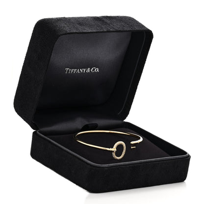Tiffany 18K Yellow Gold Diamond Keys Wire Bracelet 4 of 4