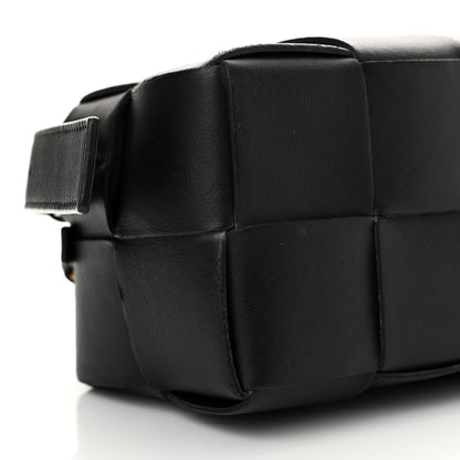 Bottega Veneta Lambskin Maxi Intrecciato Small Brick Cassette Bag Black 8 of 12