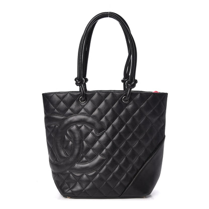 Chanel Calfskin Quilted Medium Cambon Tote Black 1 of 14