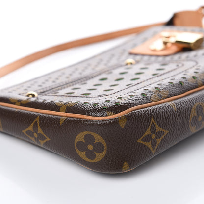 Louis Vuitton Monogram Perforated Pochette Accessories Bag Green 8 of 11