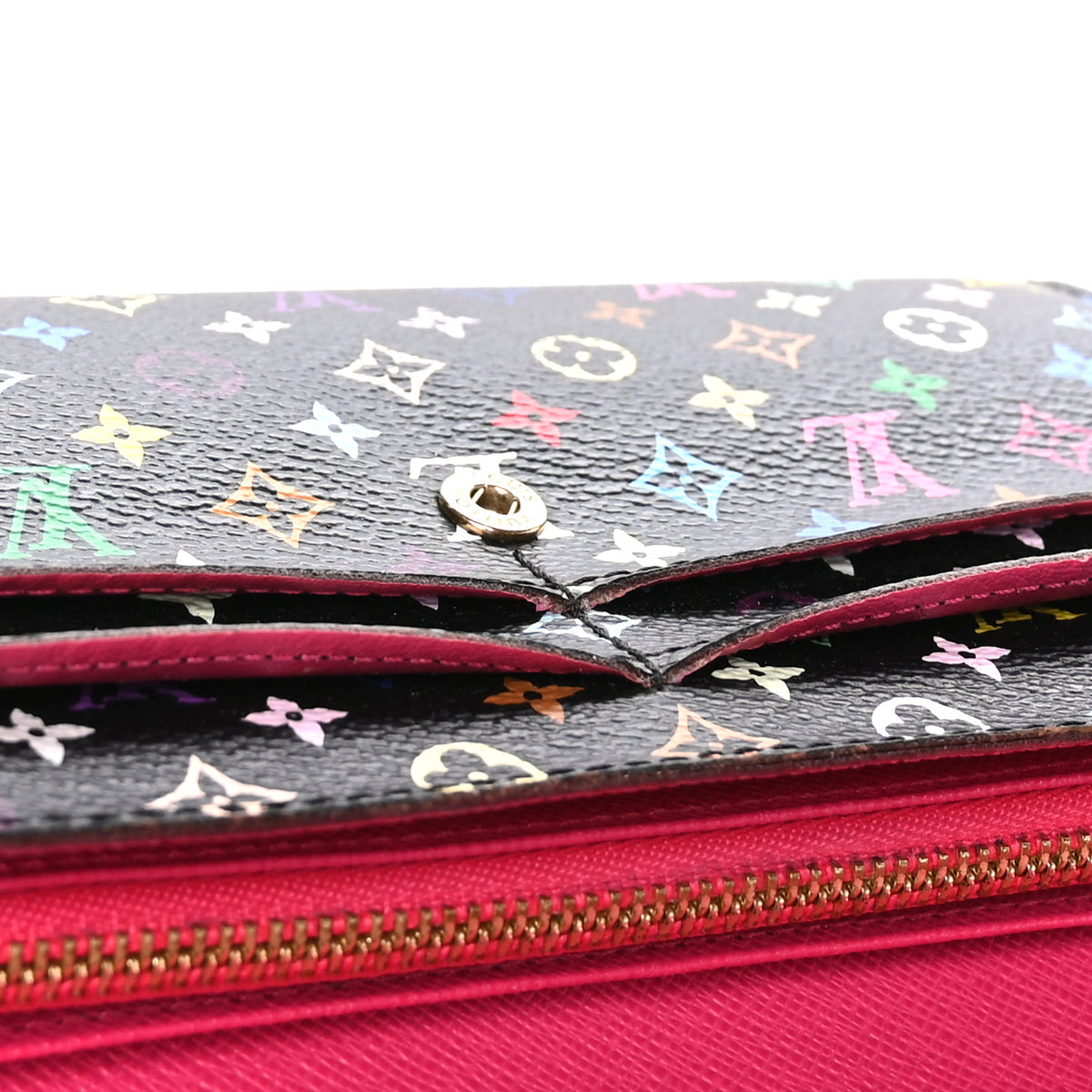 Louis Vuitton Monogram Multicolor Sarah Wallet Black Grenade 8 of 8