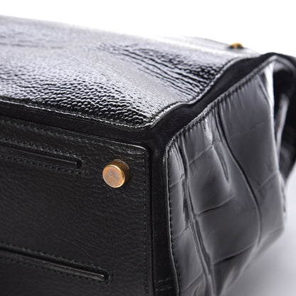Saint Laurent Pony Hair Patent Medium Muse Two Black 11 of 15