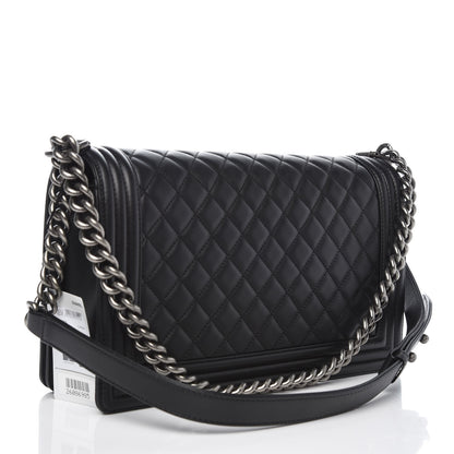 Chanel Calfskin Quilted New Medium Boy Flap Black 3 of 8