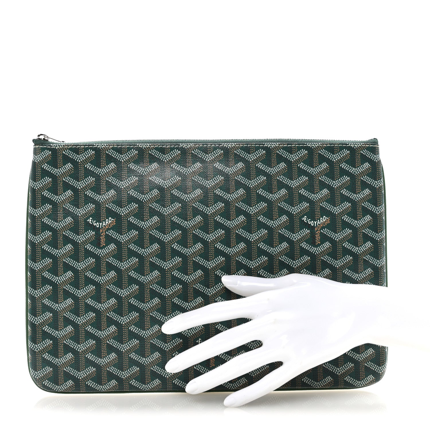 Goyard Goyardine Senat Pochette MM Green 2 of 10