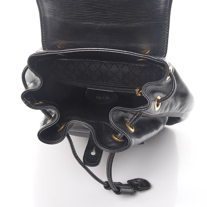 Gucci Calfskin Bamboo Backpack Black 5 of 13
