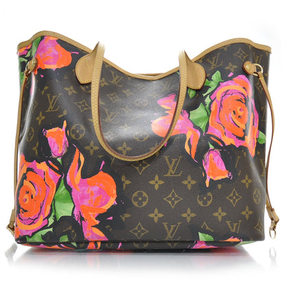 Louis Vuitton Monogram Roses Neverfull MM 1 of 9