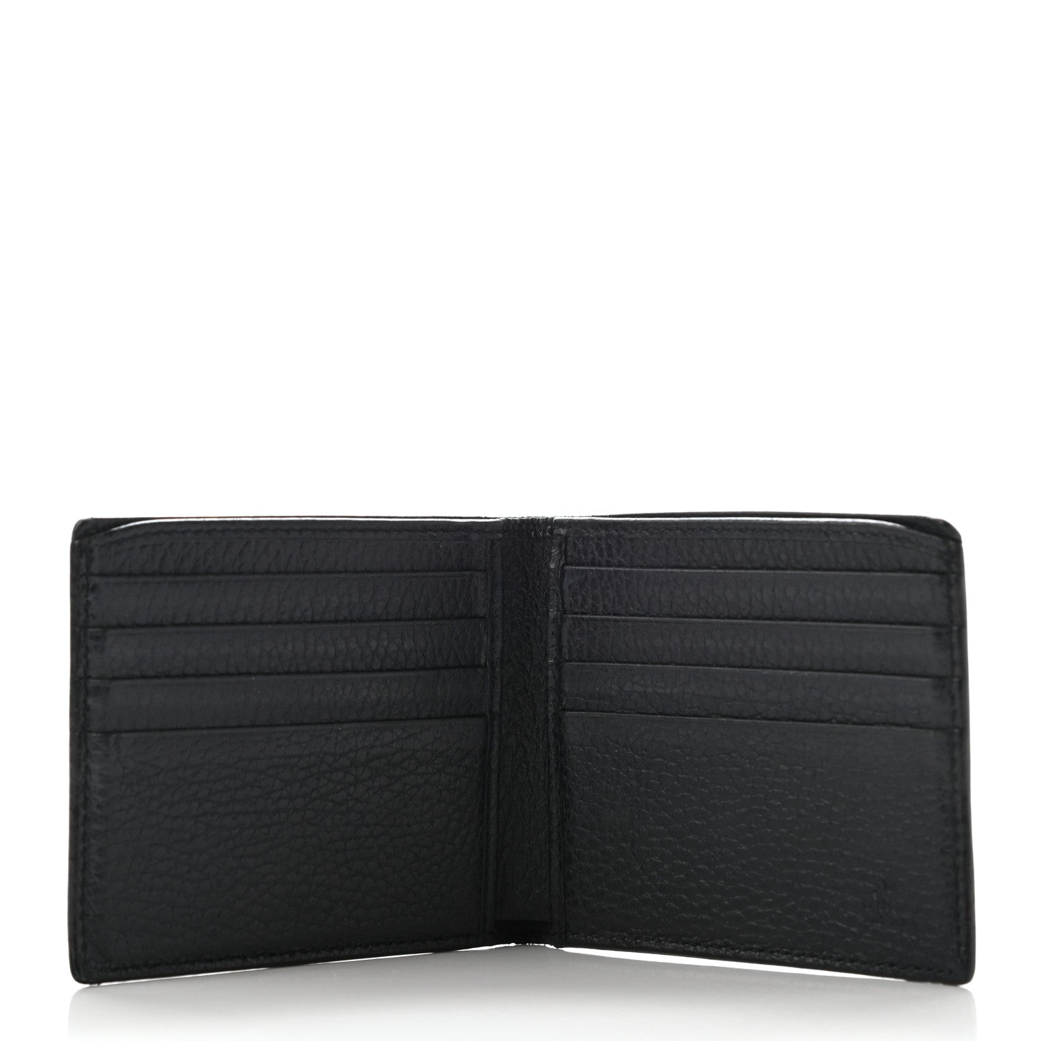 Gucci Pebbled Calfskin Bi-Fold Wallet Black 5 of 7
