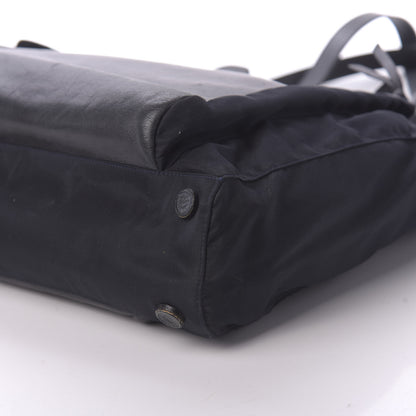 Prada Tessuto Nylon Soft Calfskin Tote Baltico 7 of 10