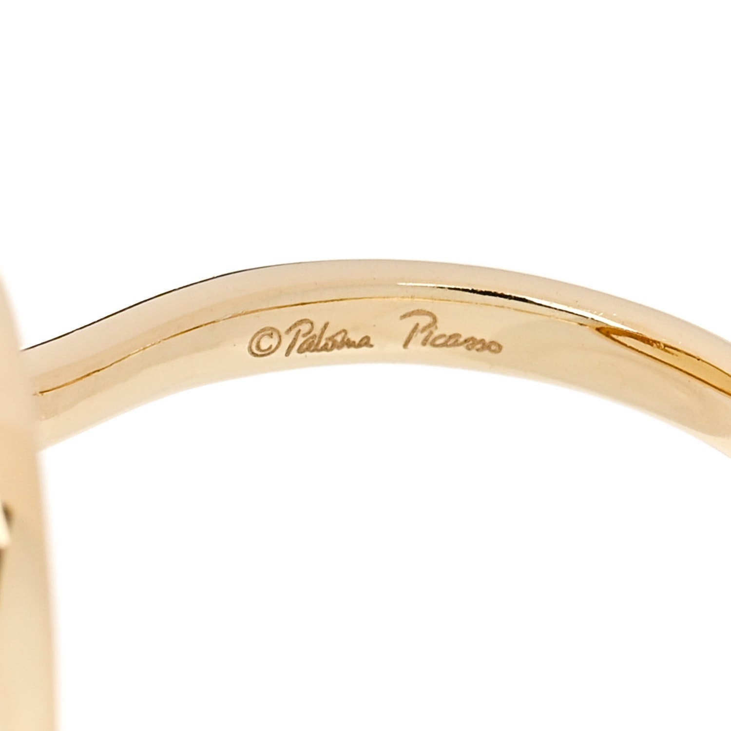 Tiffany 18K Yellow Gold Citrine Paloma Picasso Olive Leaf Ring 53 6.25 6 of 7