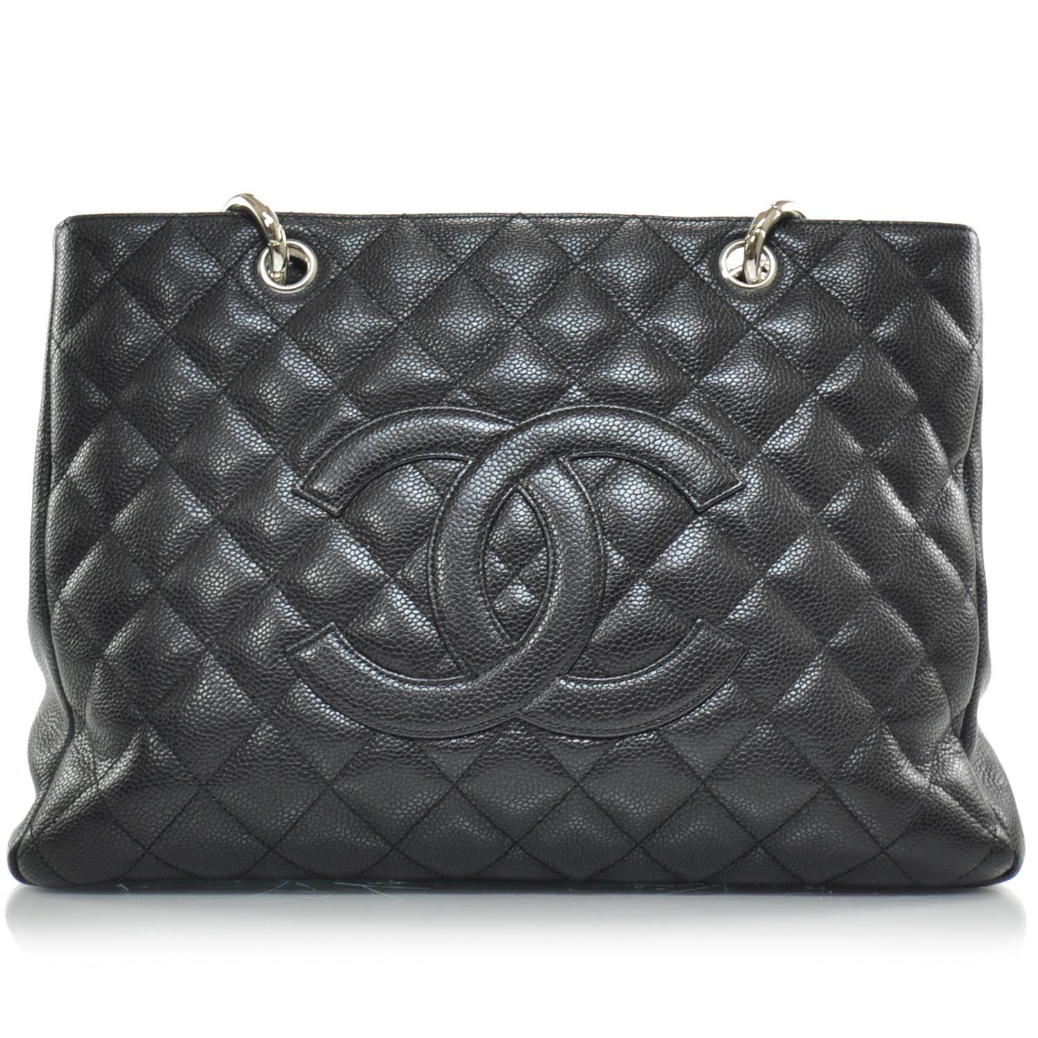 Chanel Caviar Quilted Grand Shopping Tote GST Black 1 of 11
