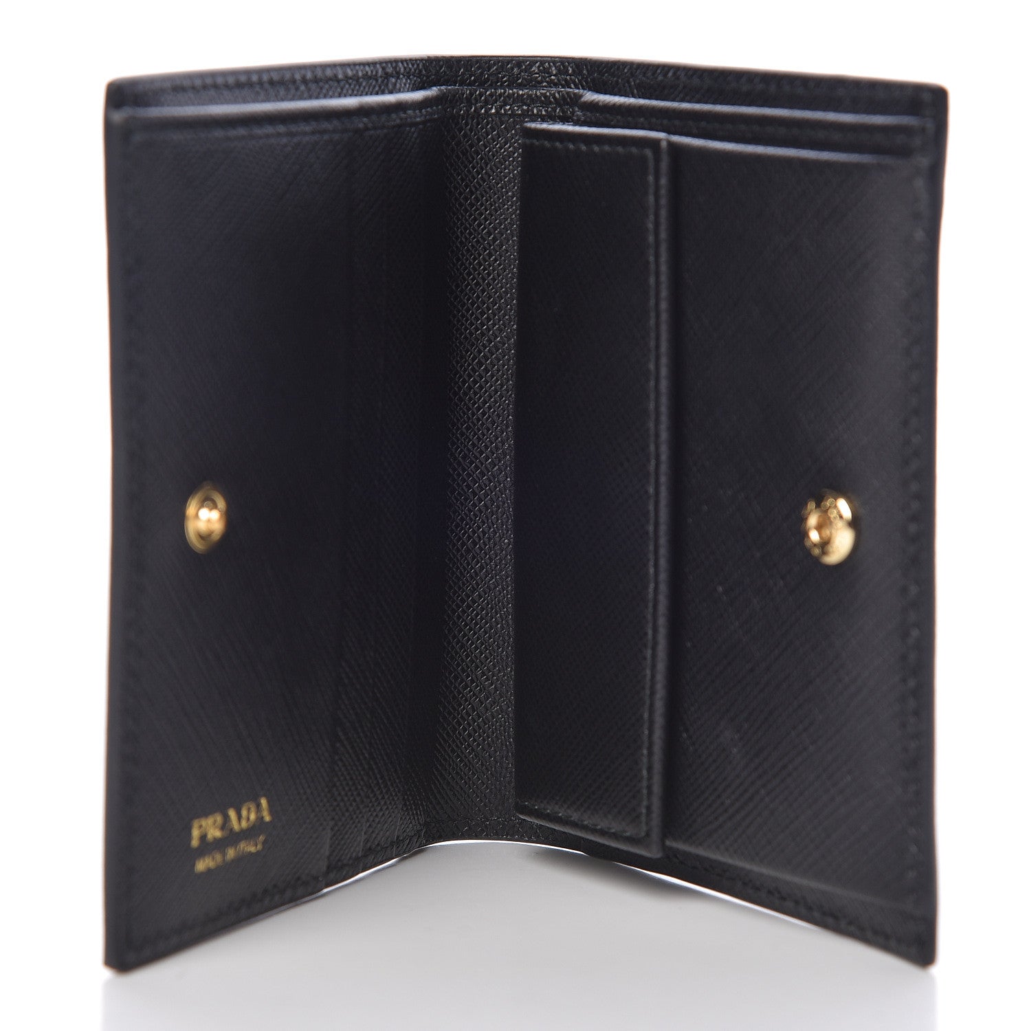 Prada Saffiano Mermaid Print Card Holder Black 5 of 8