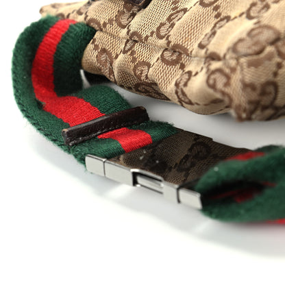 Gucci GG Monogram Web Double Pocket Belt Bag Dark Brown 11 of 11