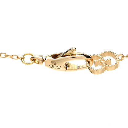Gucci 18K Yellow Gold Diamond Le Marche Des Merveilles Butterfly Necklace 4 of 5