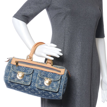 Louis Vuitton Monogram Denim Neo Speedy Blue 2 of 6