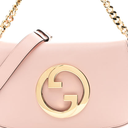 Gucci Roxy Calfskin Blondie Chain Shoulder Flap Bag Powder Pink 8 of 10