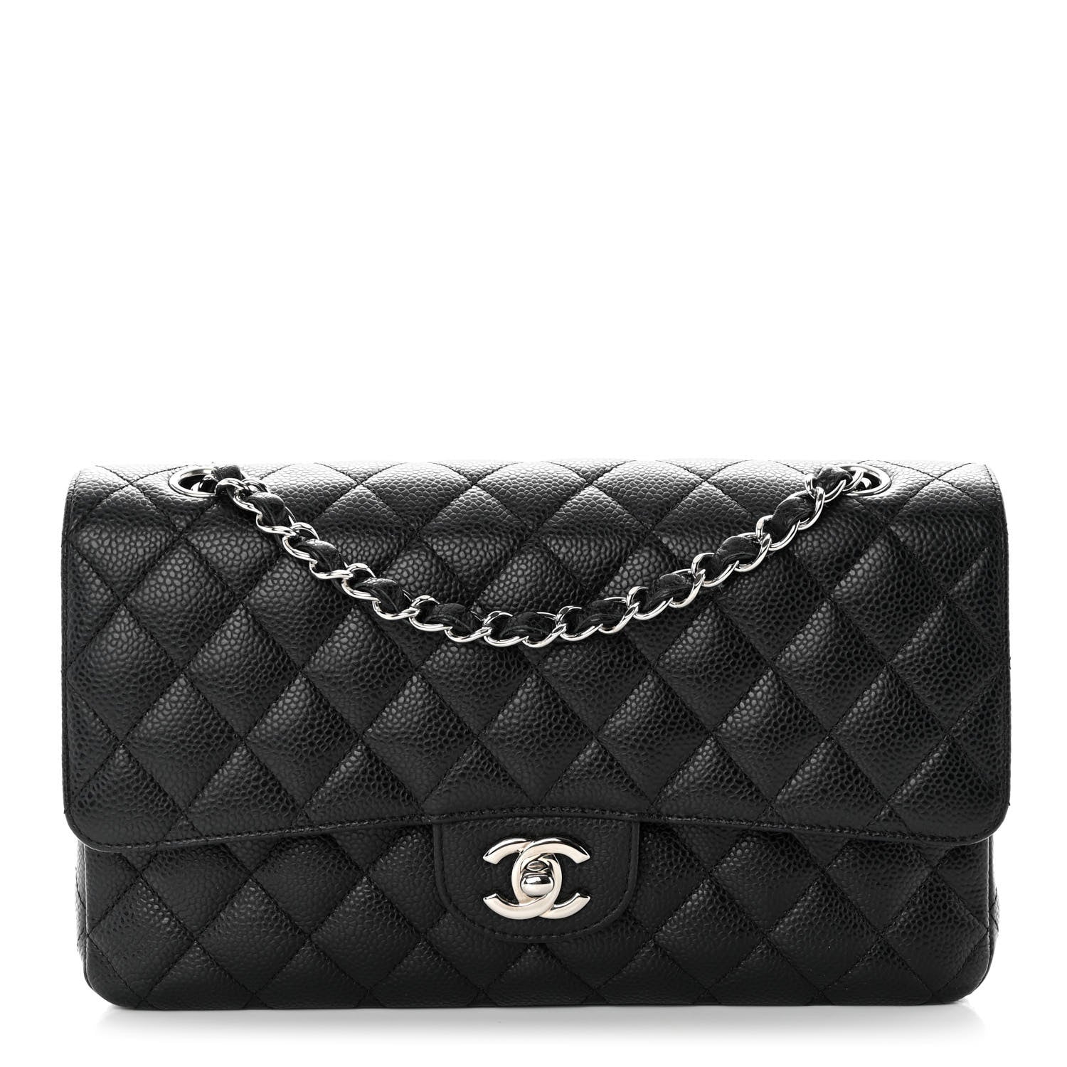 Chanel Caviar Quilted Medium Double Flap Black 1 of 11