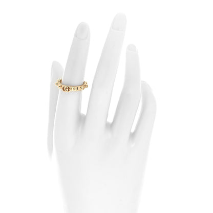 Gucci 18K Yellow Gold Running GG Ring 53 6.25 2 of 4