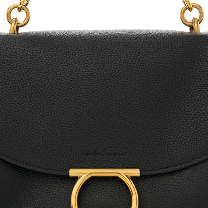 Salvatore Ferragamo Calfskin Medium Margot Top Handle Satchel Black 8 of 14