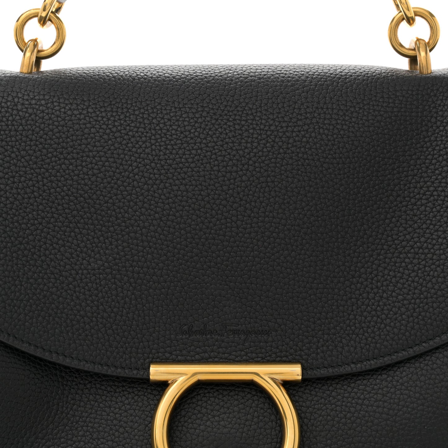 Calfskin Medium Margot Top Handle Satchel Black