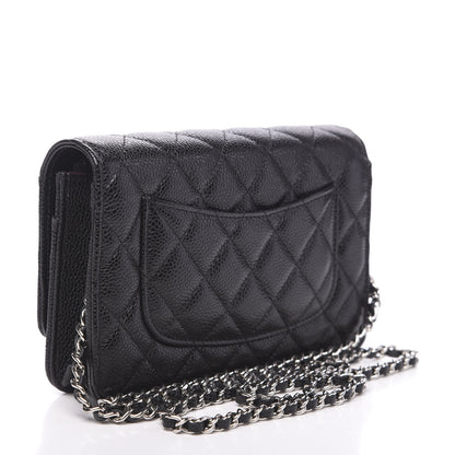 Chanel Caviar Quilted Wallet On Chain WOC Black 2 of 10
