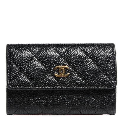 Chanel Caviar Quilted Flap Card Holder Black 1 of 8