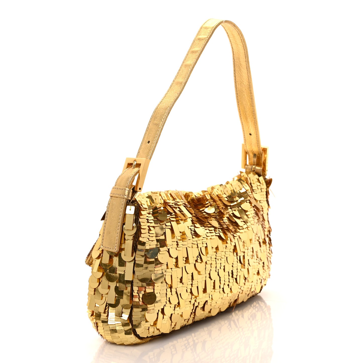 Sequin Paillettes Baguette Gold