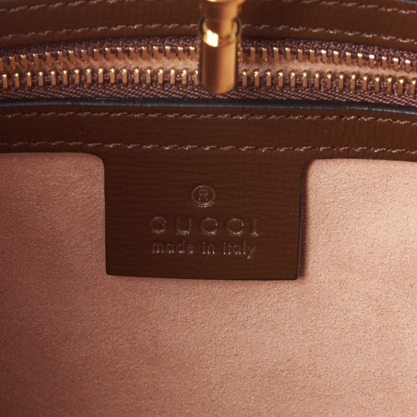 GG Supreme Monogram Azalea Calfskin Web Small Jackie 1961 Hobo Beige Ebony Brown Sugar