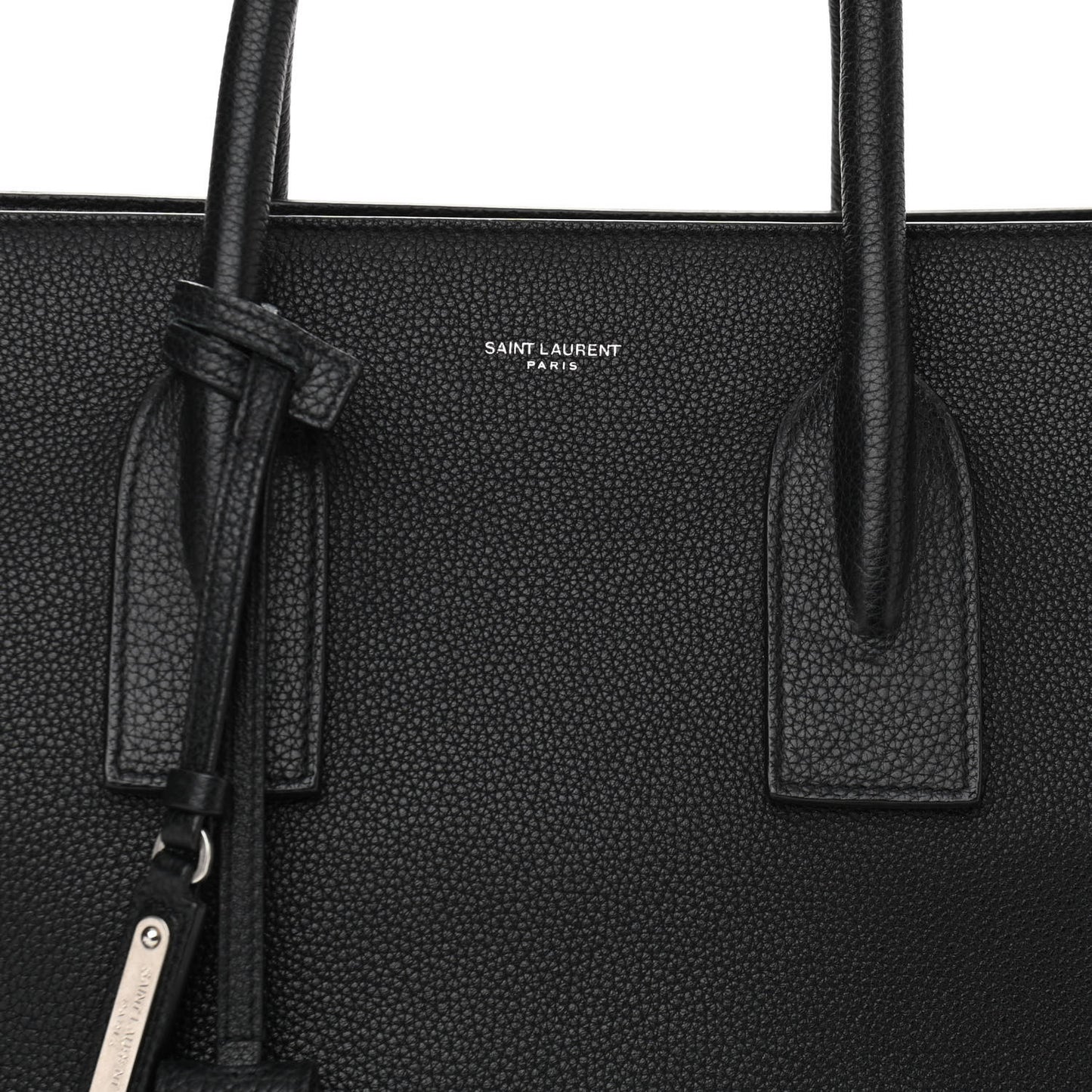 Grained Calfskin Medium Souple Sac De Jour Black