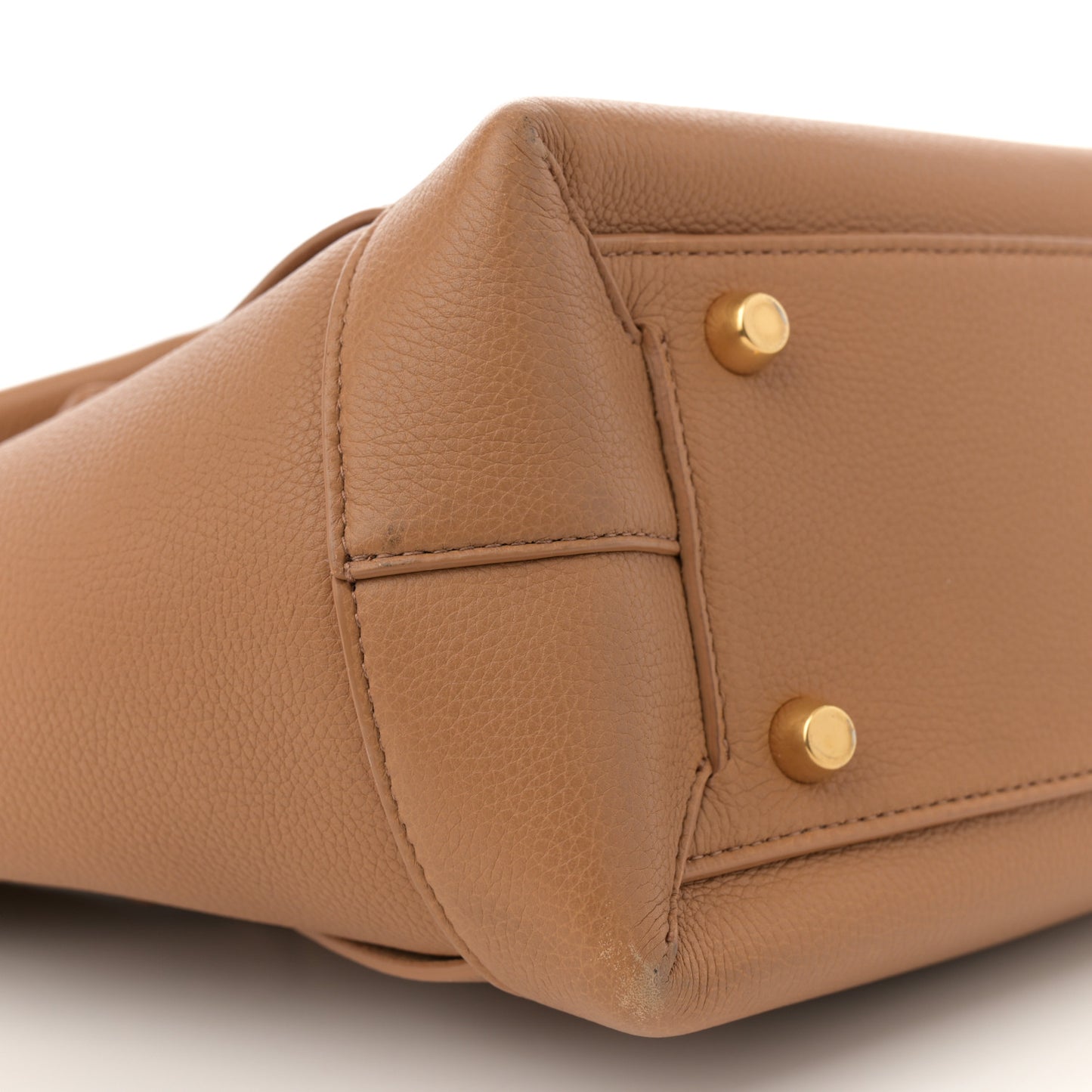 Grained Calfskin Maxi Intrecciato Medium Arco Nude