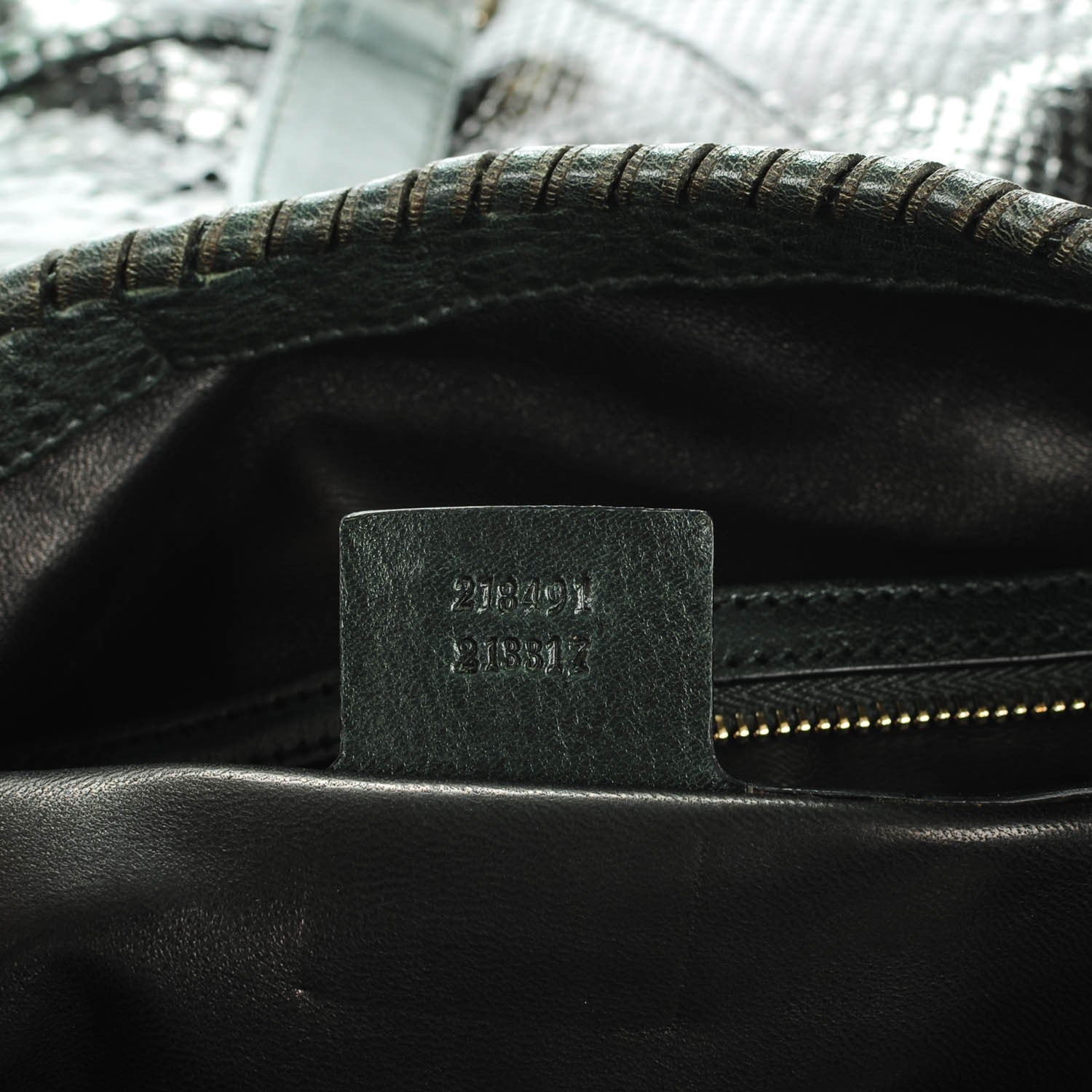 Gucci Python Large New Jackie Shoulder Bag Green 7 of 7