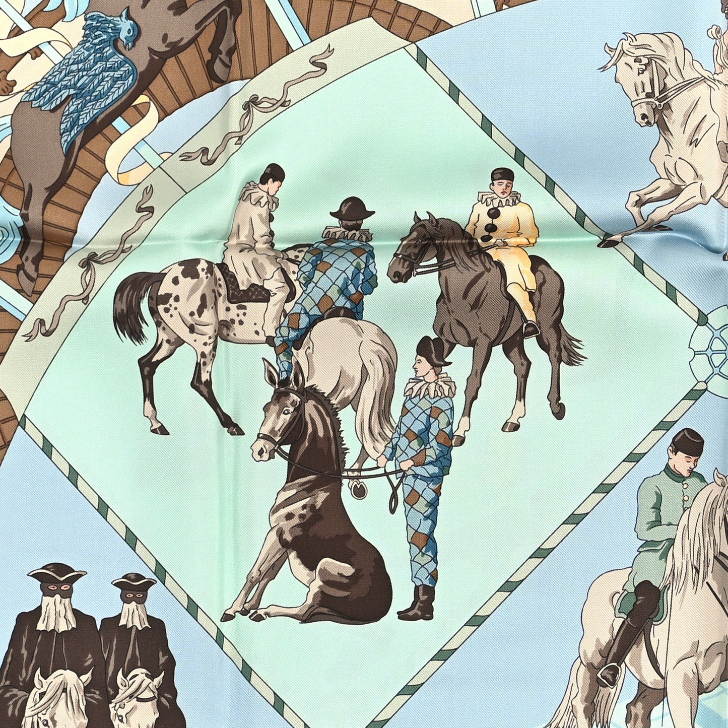 Silk Musee Vivant du Cheval Chantilly Scarf 90