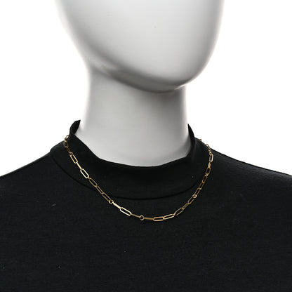 Roberto Coin 18K Yellow Gold Paper Clip Link Necklace 2 of 4