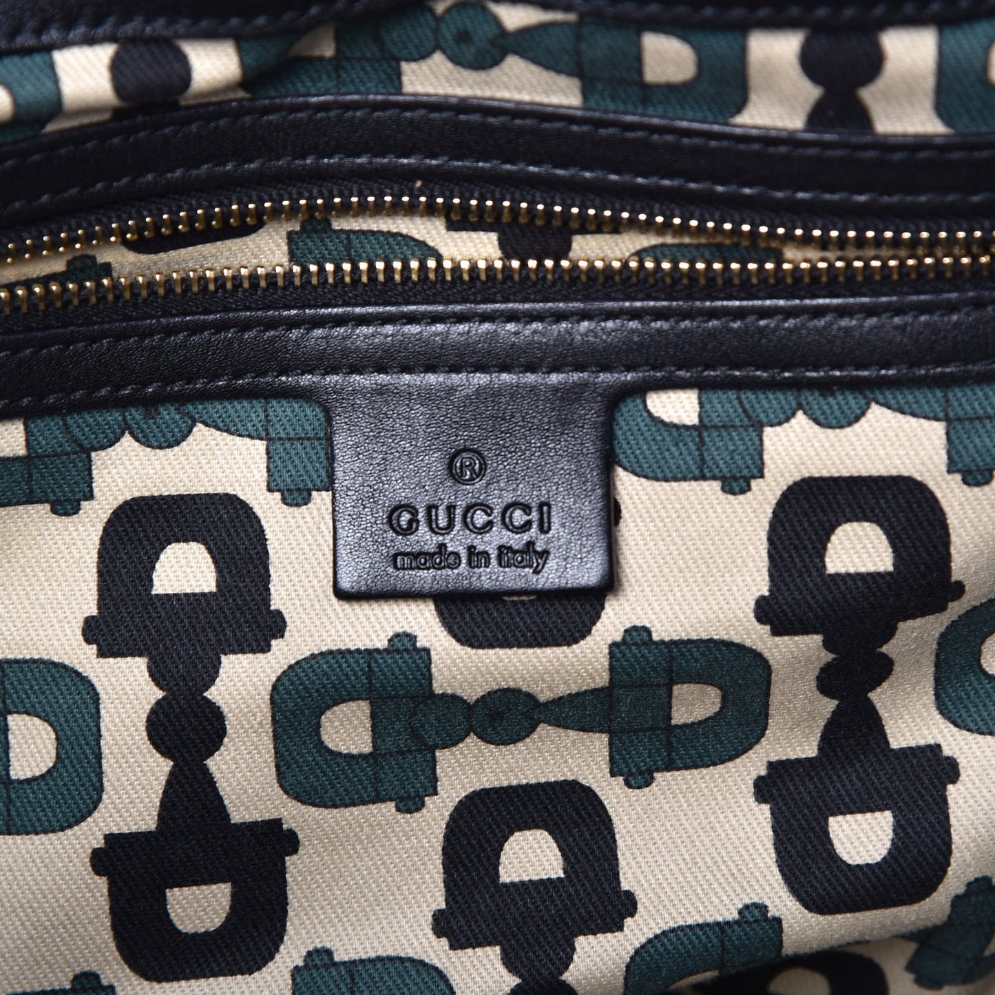 Guccissima Medium Hysteria Top Handle Bag Black