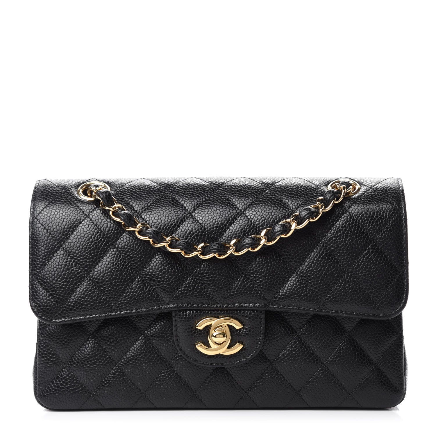 Chanel Caviar Quilted Small Double Flap Black 1 of 11