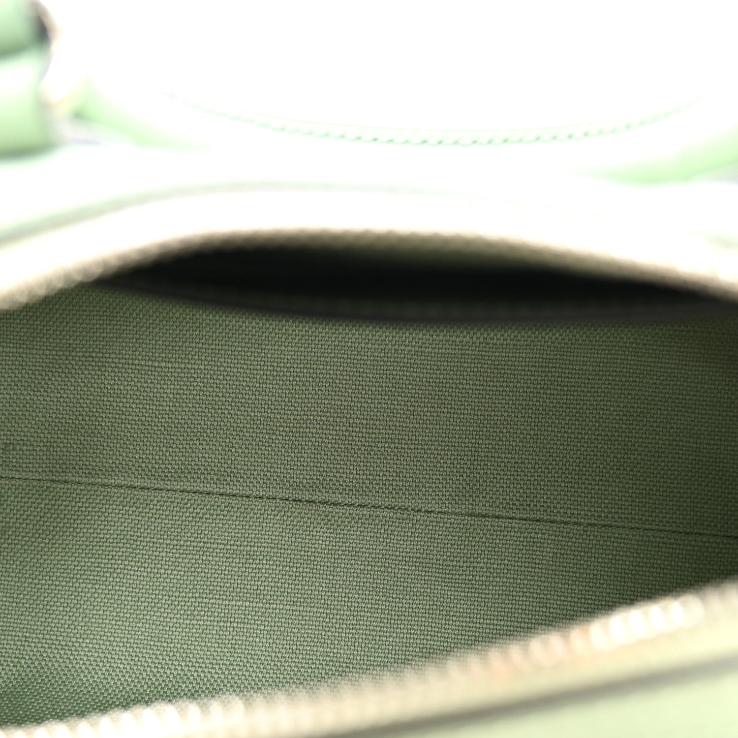 Gucci Denim GG Monogram Calfskin Mini Ophidia Top Handle Bag Pale Green 4 of 8