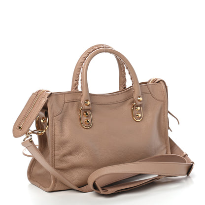 Balenciaga Chevre Gold Metallic Edge Hardware S City Rose Des Sables 2 of 9