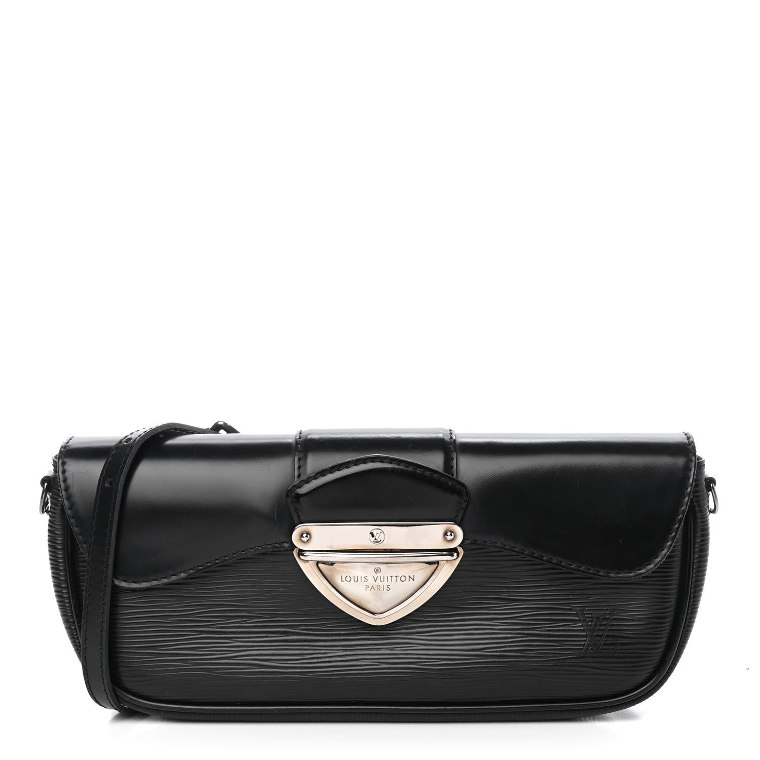 Louis Vuitton Epi Montaigne Clutch Black 1 of 4