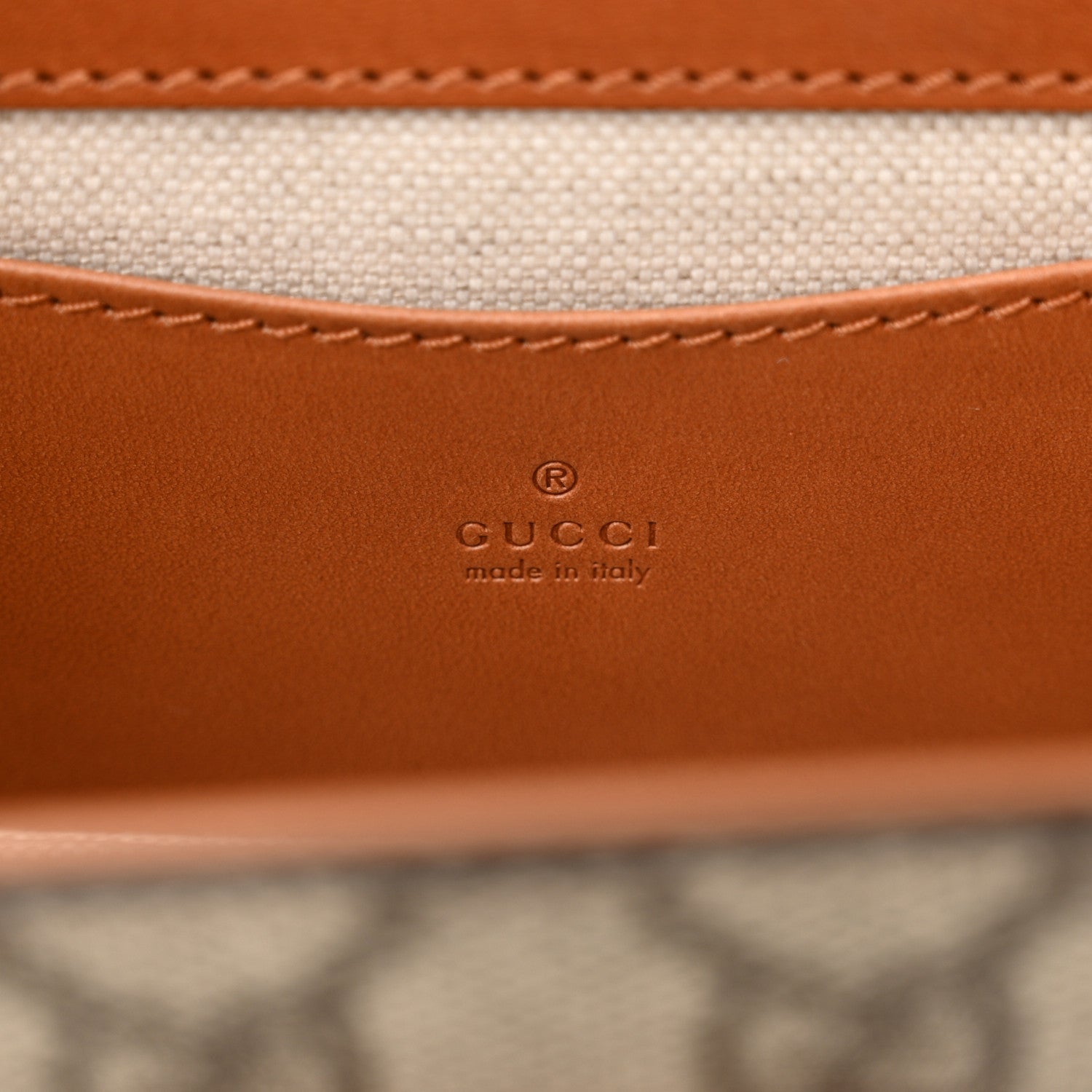 Gucci GG Supreme Monogram Web Bamboo Mini 1947 Belt Bag 80 32 Beige 6 of 12