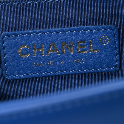 Chanel Lambskin Quilted Small Boy Flap Blue 6 of 12