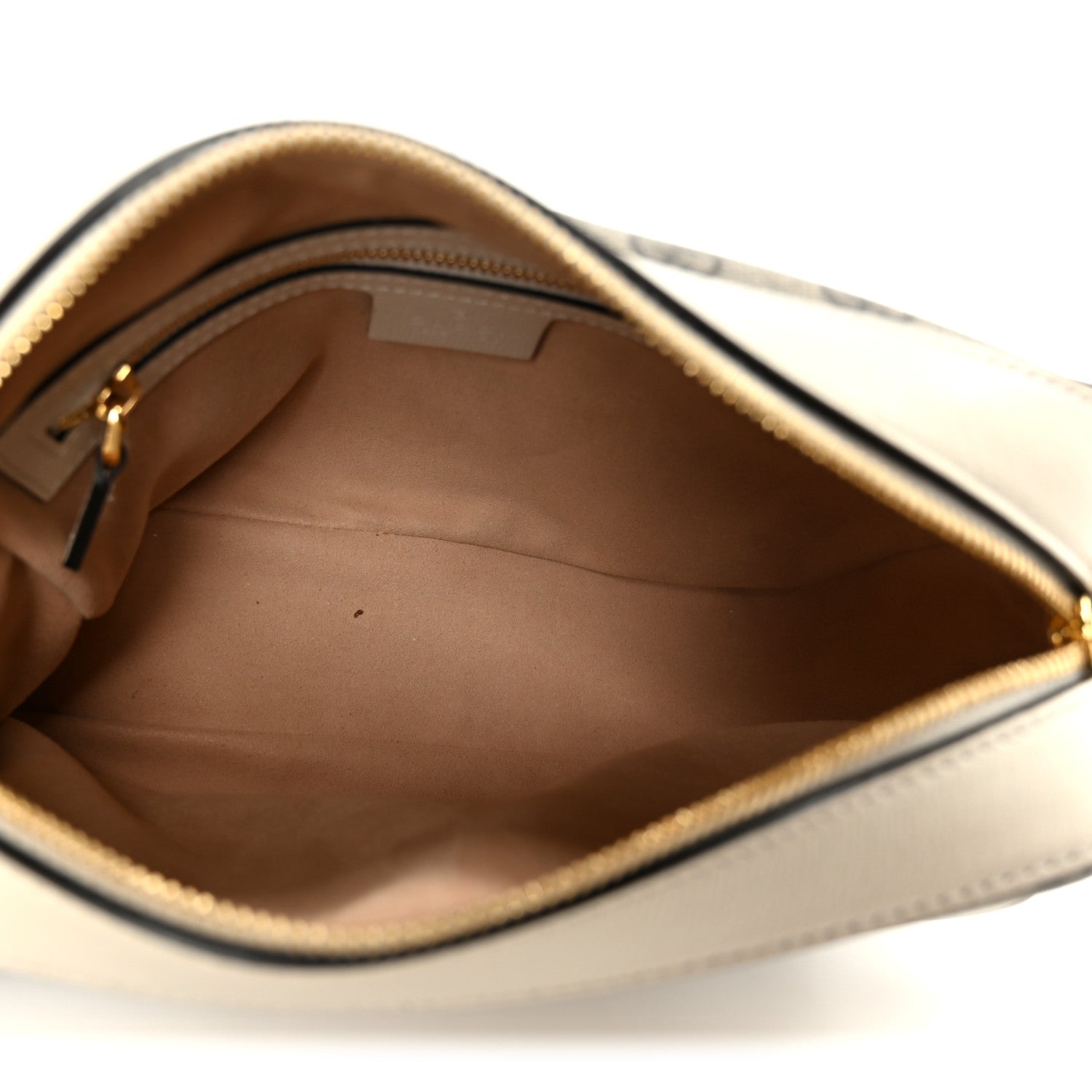 Gucci GG Supreme Monogram Small Horsebit 1955 Shoulder Bag Beige Mystic White 5 of 11